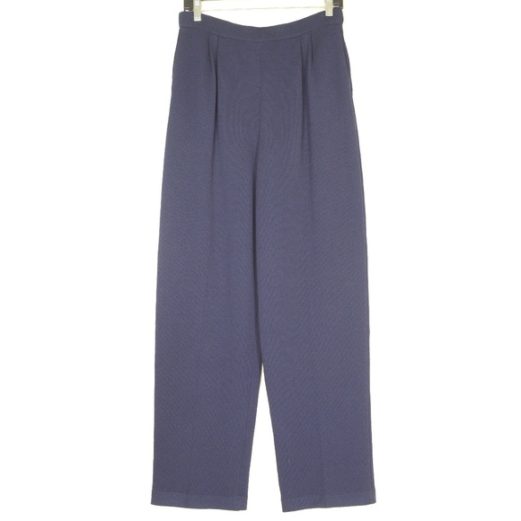 St. John Pants - St-John-Basics-pants-8-navy-Santana-knit-wool-ble St. John Pants - St-John-Basics-pants-8-navy-Santana-knit-wool-ble